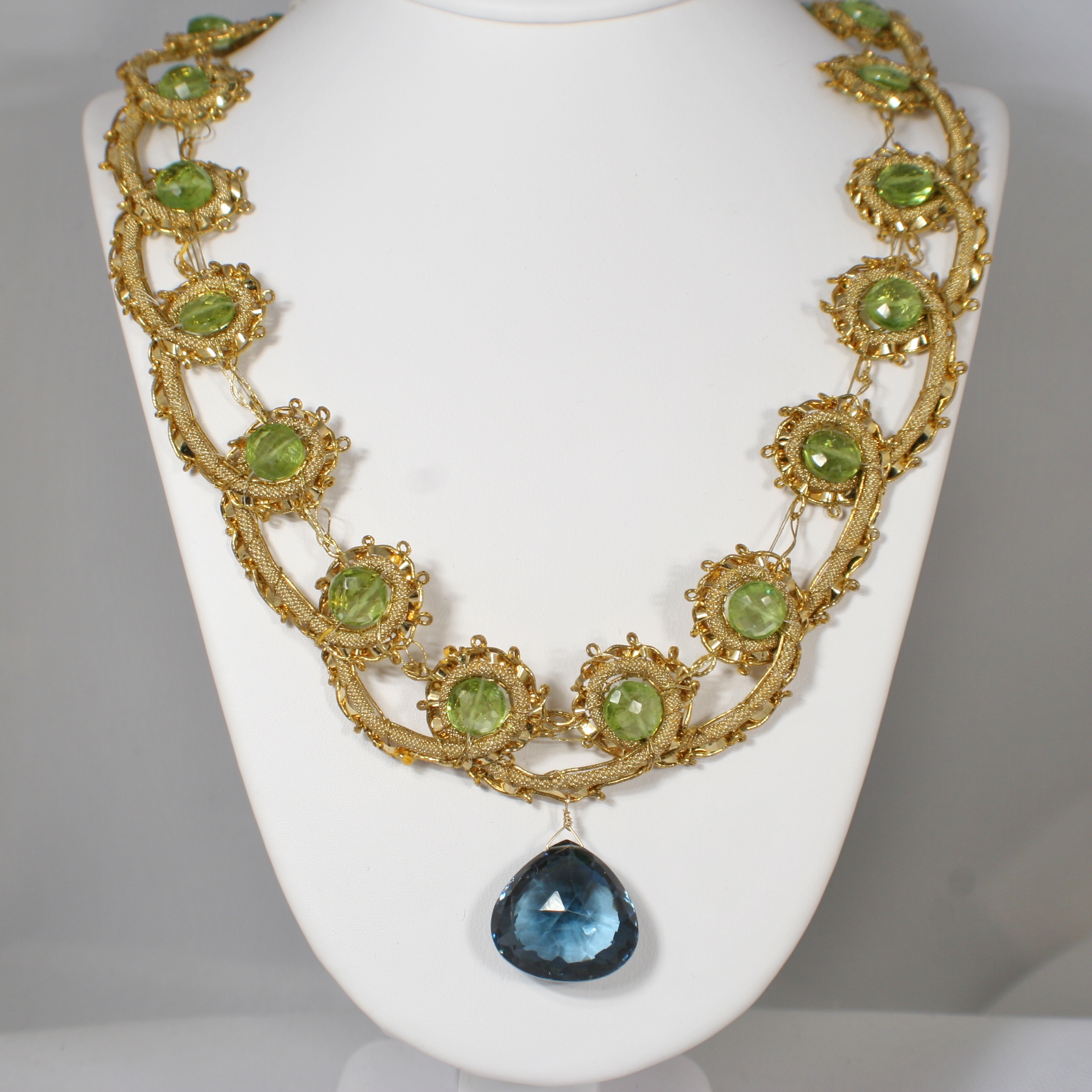 19th c. French Applique Trim Necklace