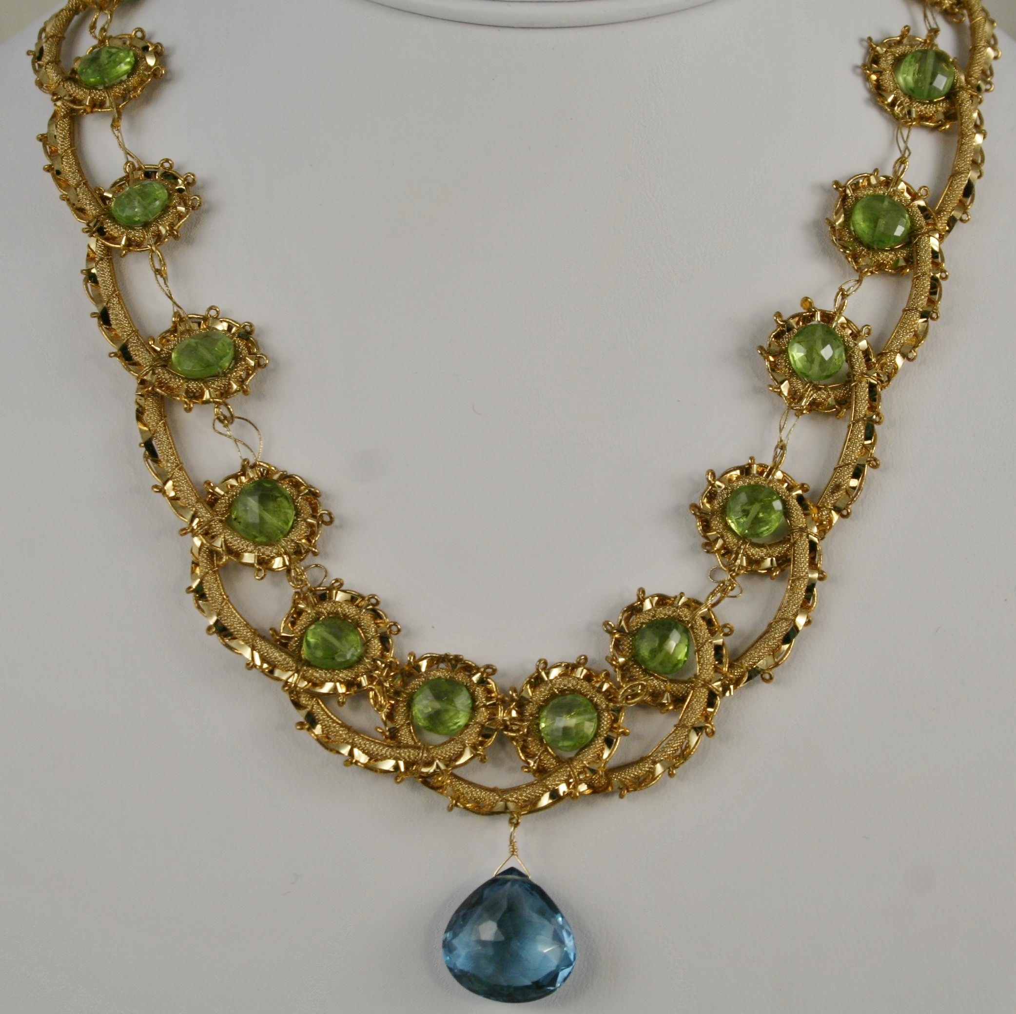 19th c. French Applique Trim Necklace - Image 4