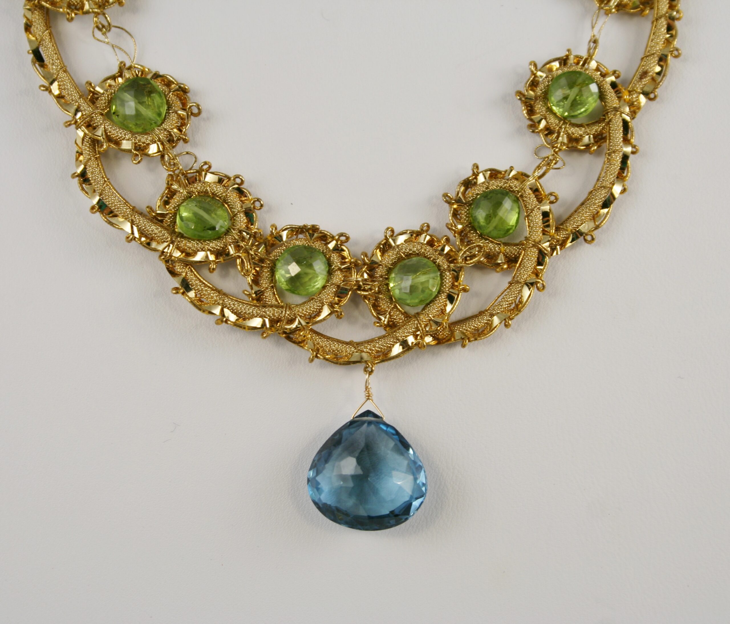 19th c. French Applique Trim Necklace - Image 2