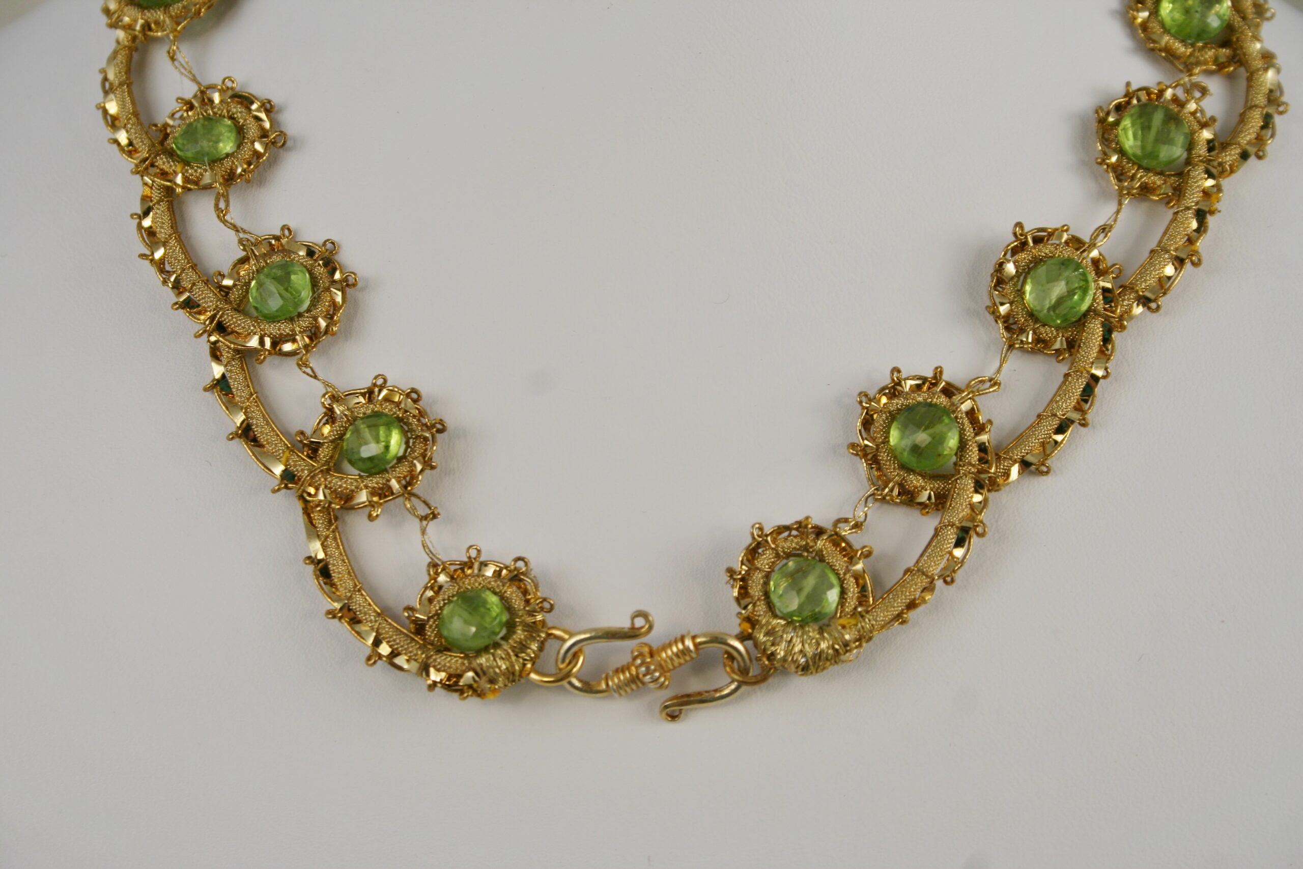 19th c. French Applique Trim Necklace - Image 3