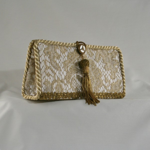 Antique Lace Wedding Clutch