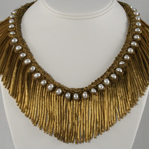 Lush Antique Fringe Necklace