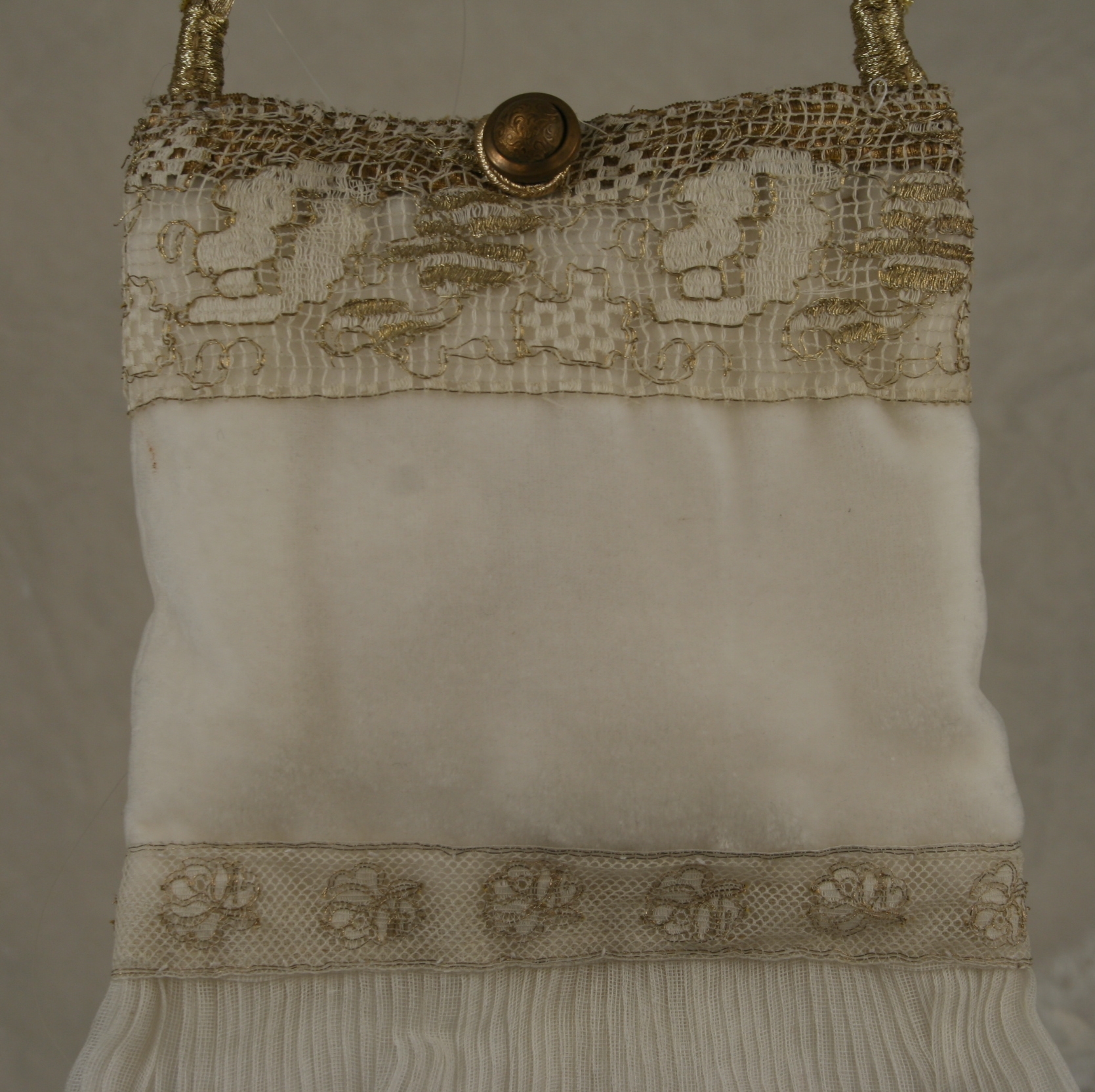 Wedding Handbag of Antique French Lace - Image 2