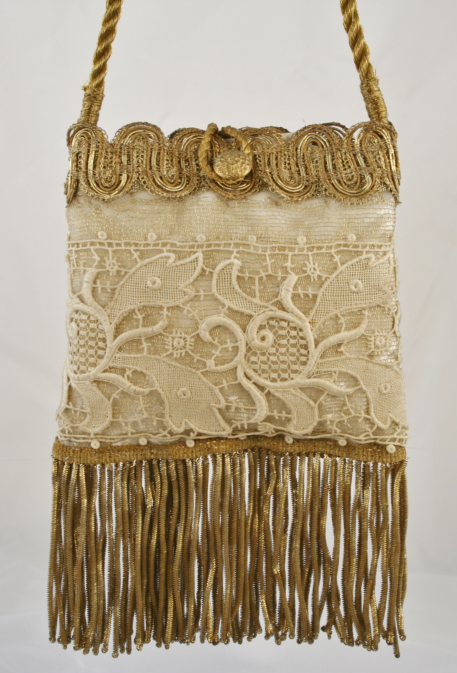 French Antique Bridal Poche - Image 10
