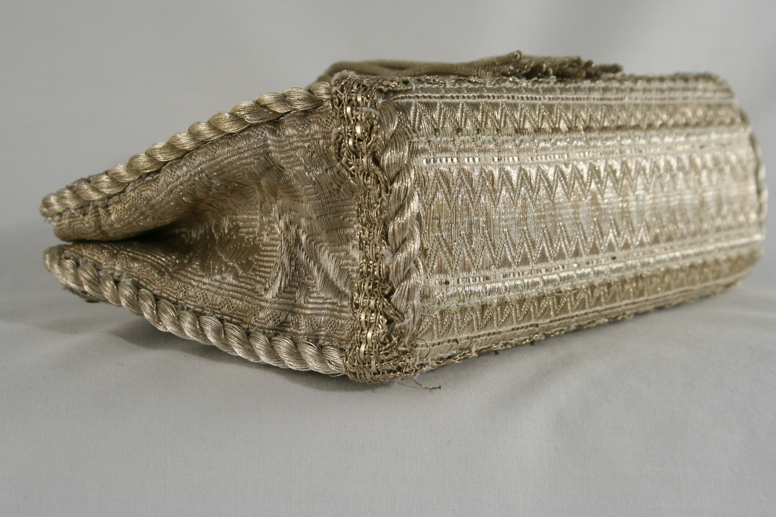 Petite Antique Silver Lace Clutch - Image 5