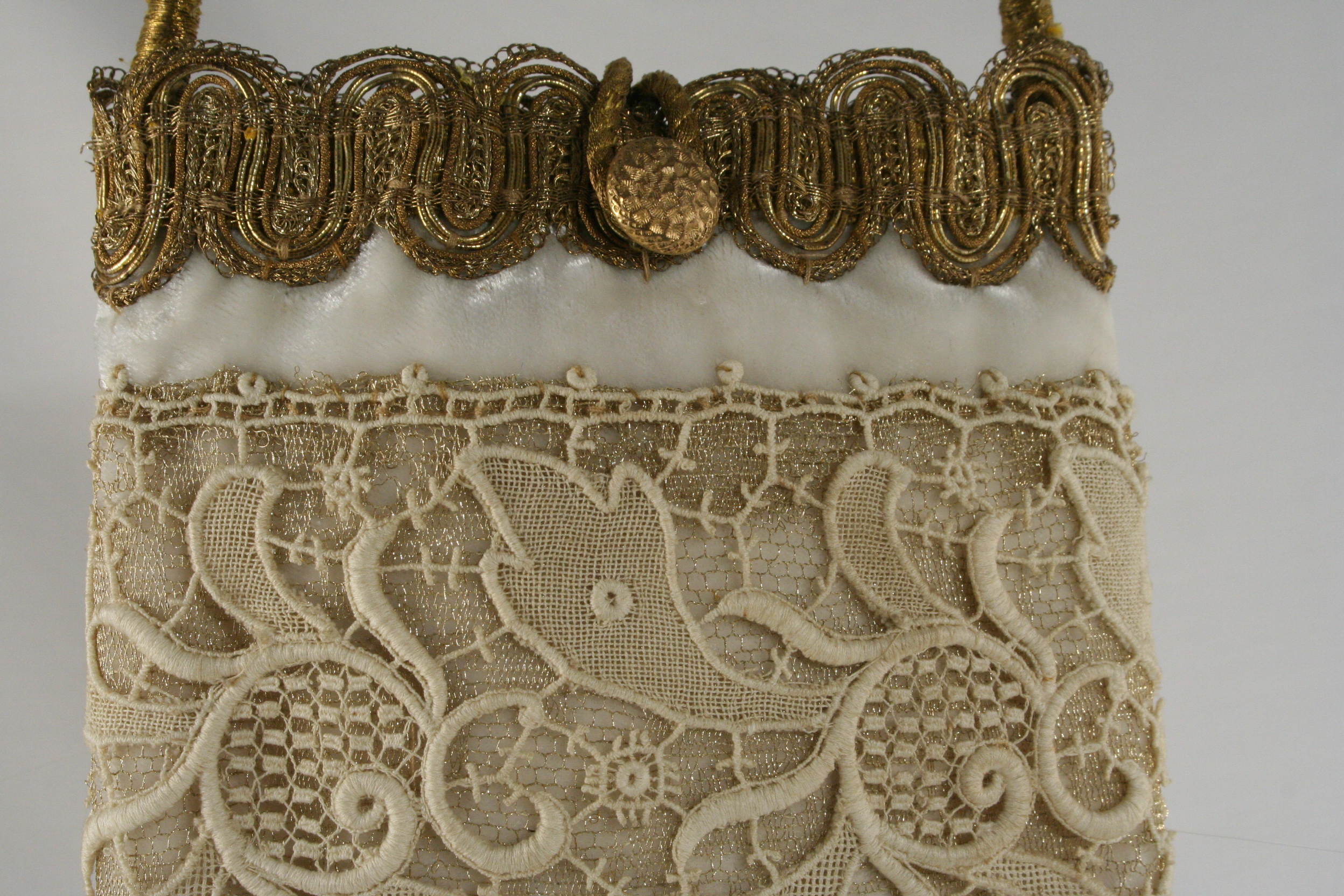 French Antique Bridal Poche - Image 4