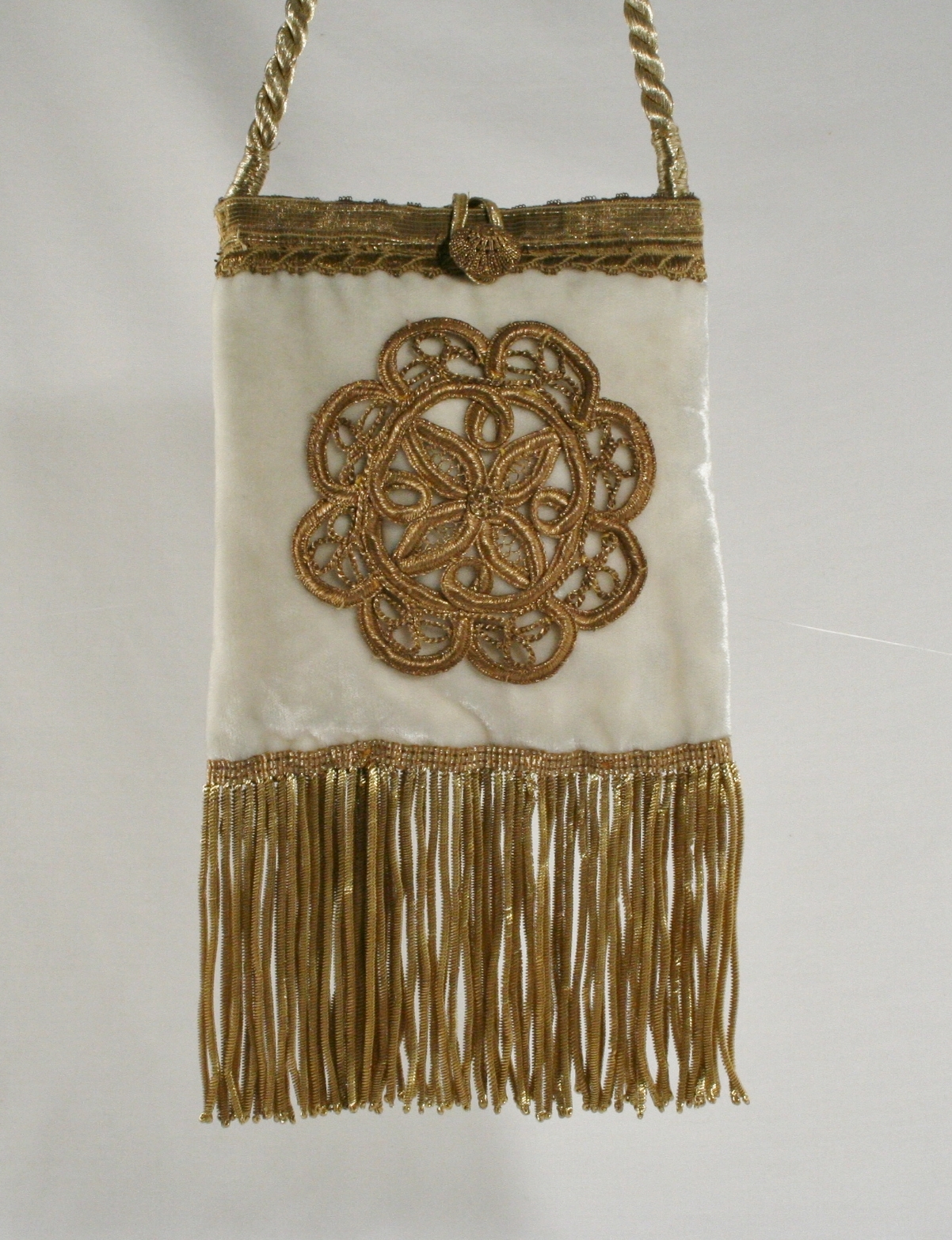 Fringed Antique Wedding Poche