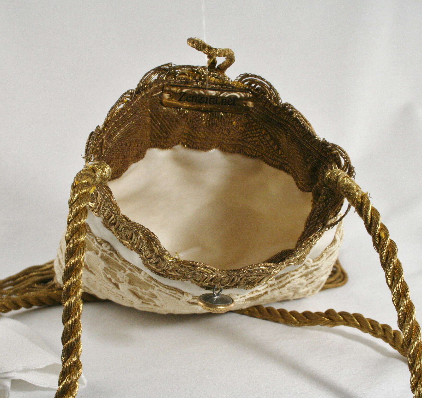 French Antique Bridal Poche - Image 6