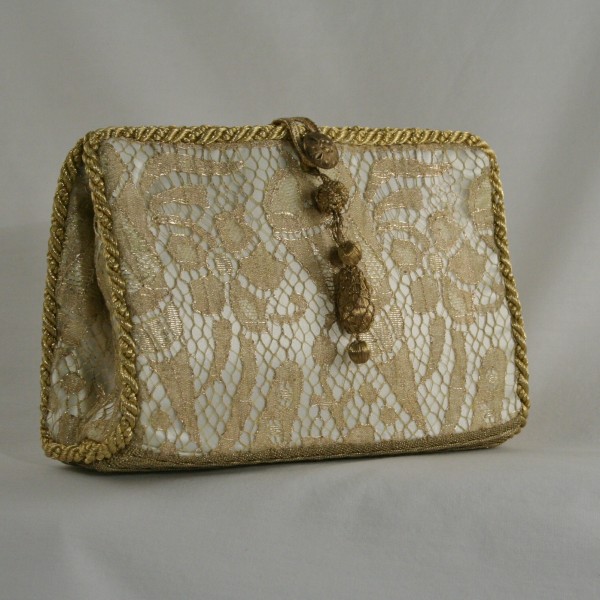 Delicate Antique Lace Wedding Clutch