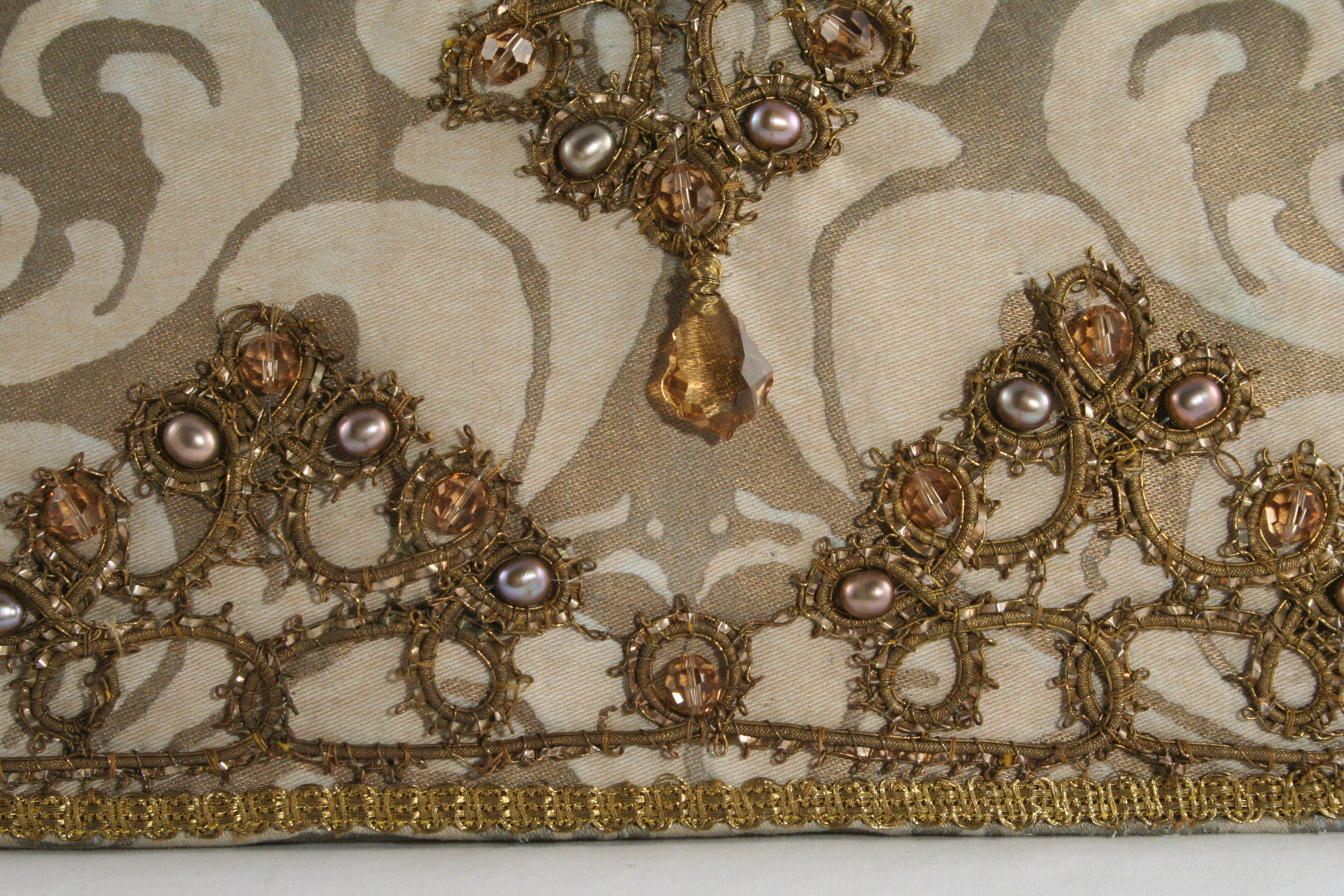 Elegant Fortuny Wedding Clutch - Image 3