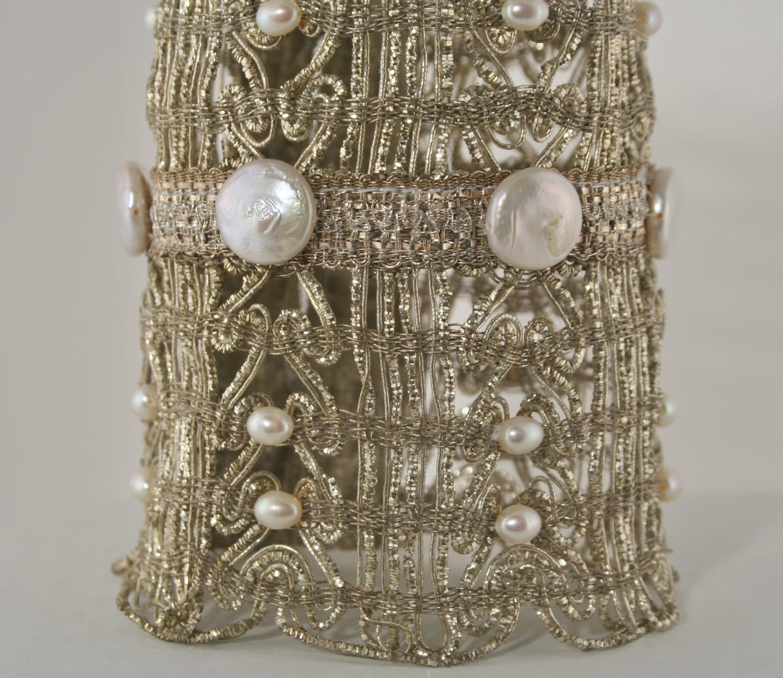 One-of-a-kind Pearl Wedding Cuff - Image 5