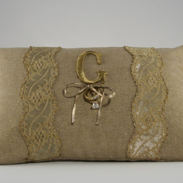Ring Bearer's Pillow in Gold