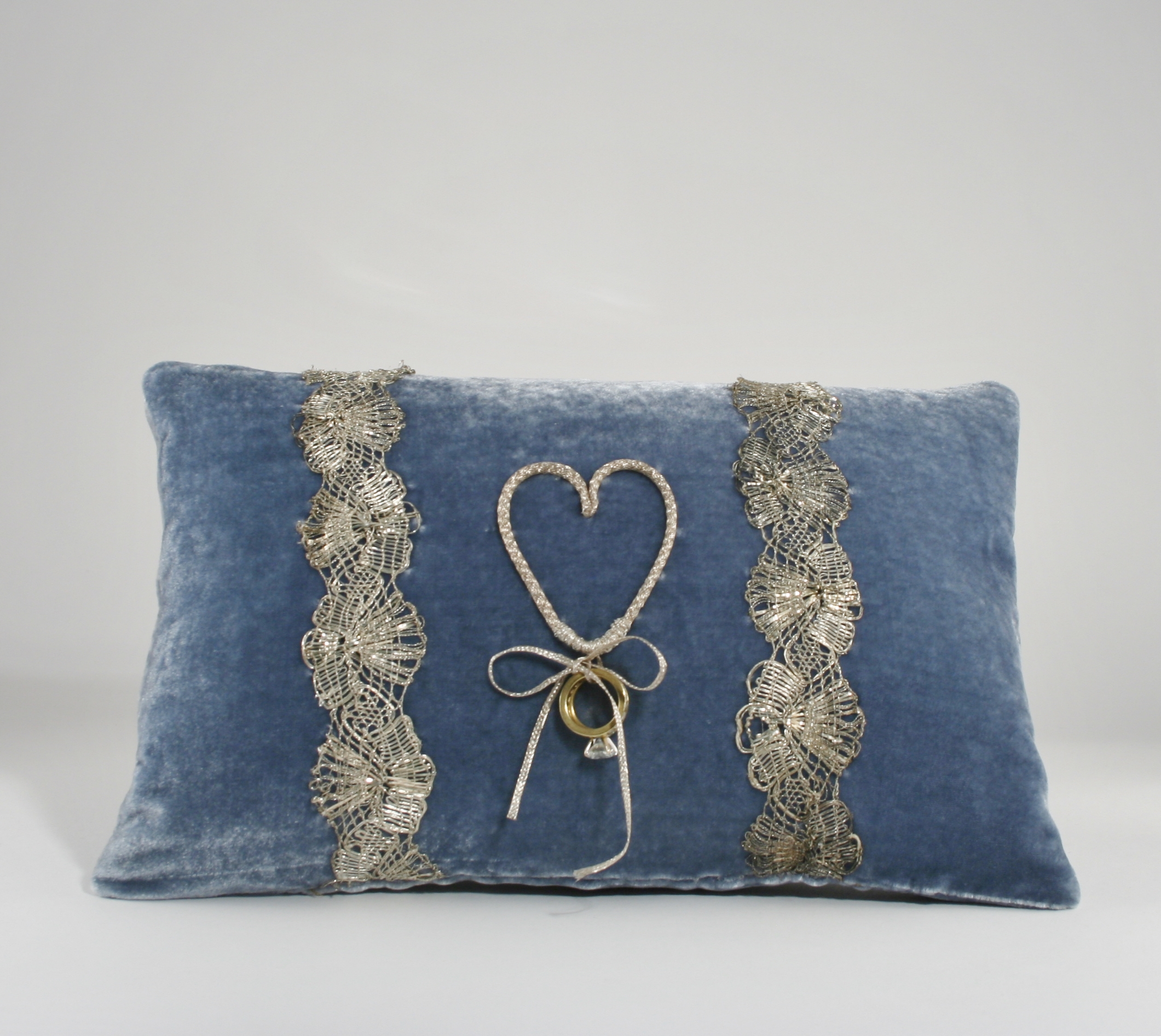 Ring Bearer's Pillow in Silver