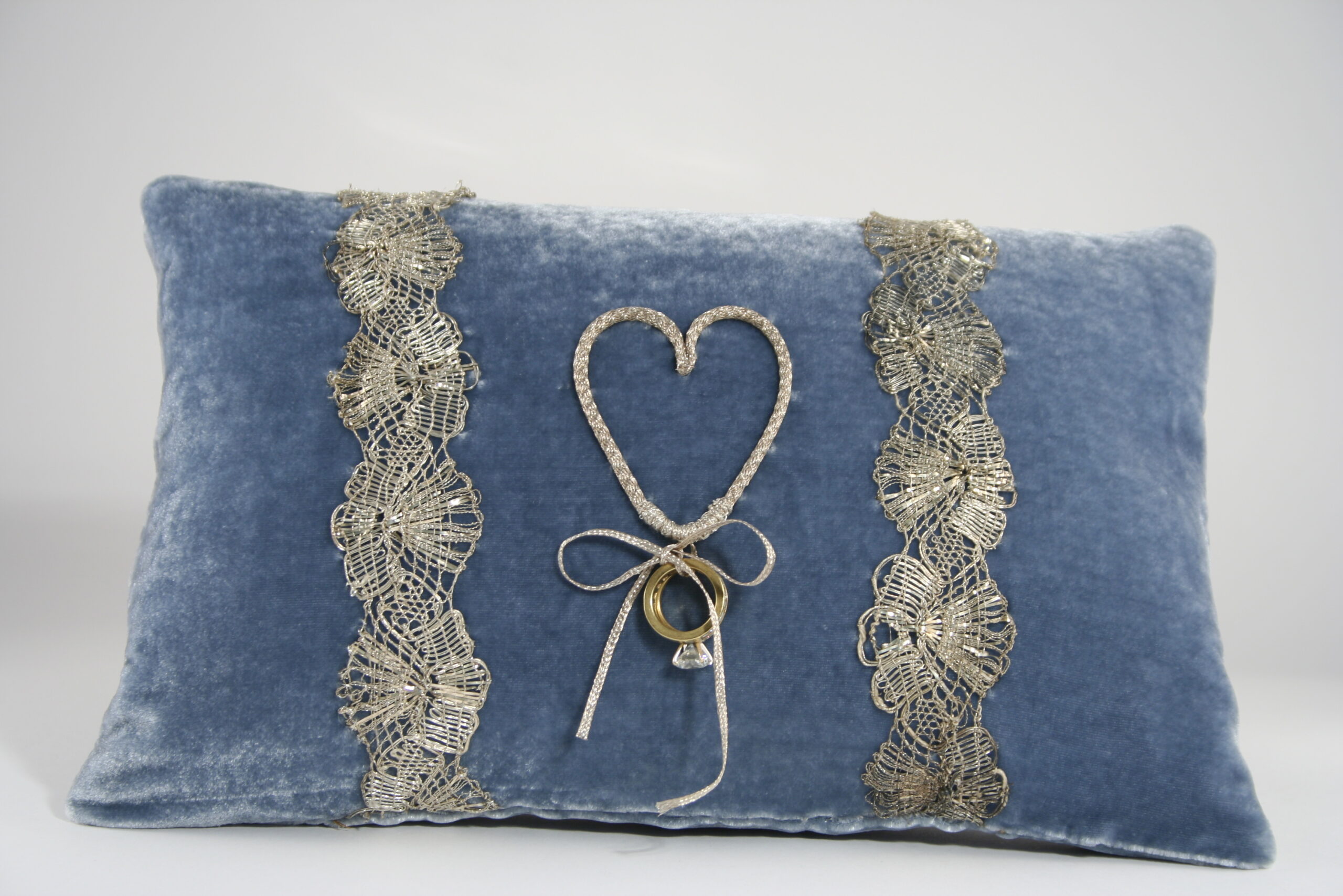 Ring Bearer's Pillow in Silver - Image 2